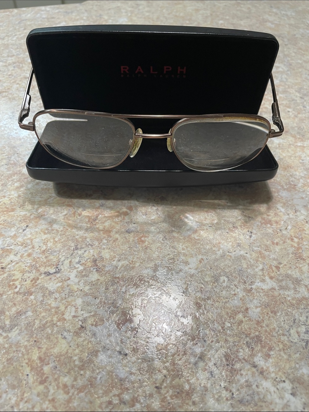Ralph Lauren men’s Gold Metal Frame Men's Eyeglasses - Gold